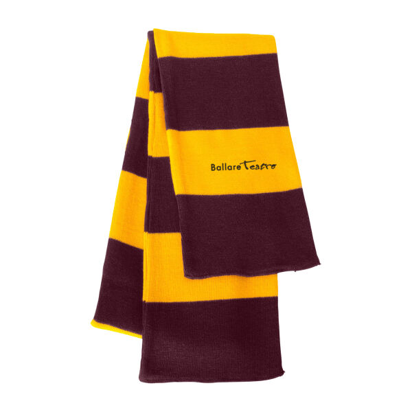Sportsman - Rugby-Striped Knit Scarf - Embroidered Logo Thumbnail