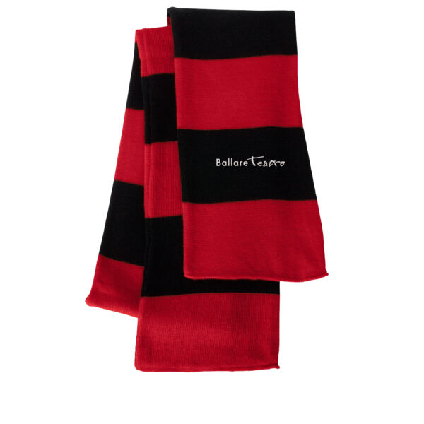 Sportsman - Rugby-Striped Knit Scarf - Embroidered Logo Thumbnail