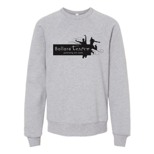 BELLA + CANVAS - Youth Sponge Fleece Crewneck Sweatshirt - Printed Logo Thumbnail